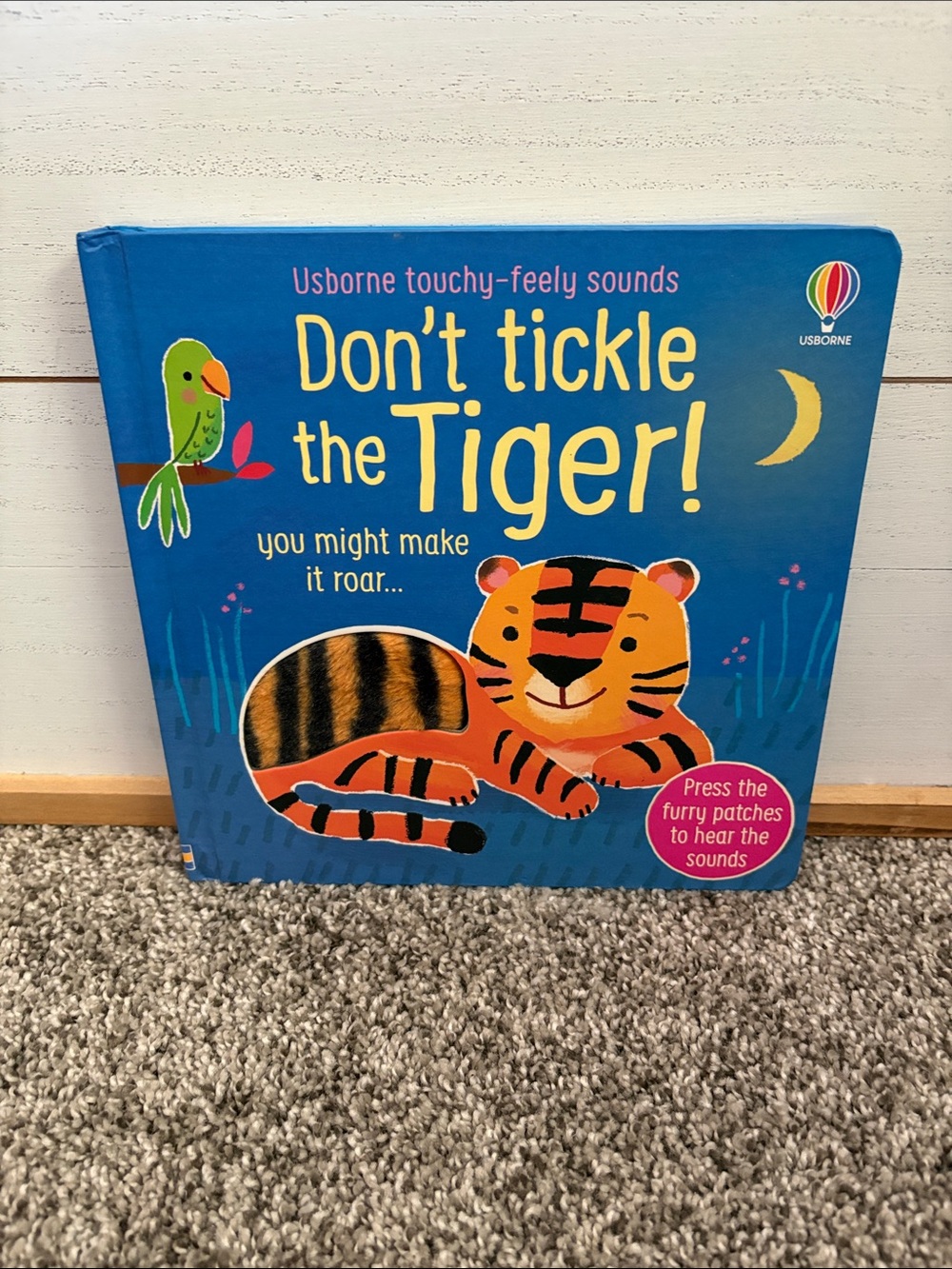 Usborne Blue & Orange Touchy-Feely Tiger Sound Book